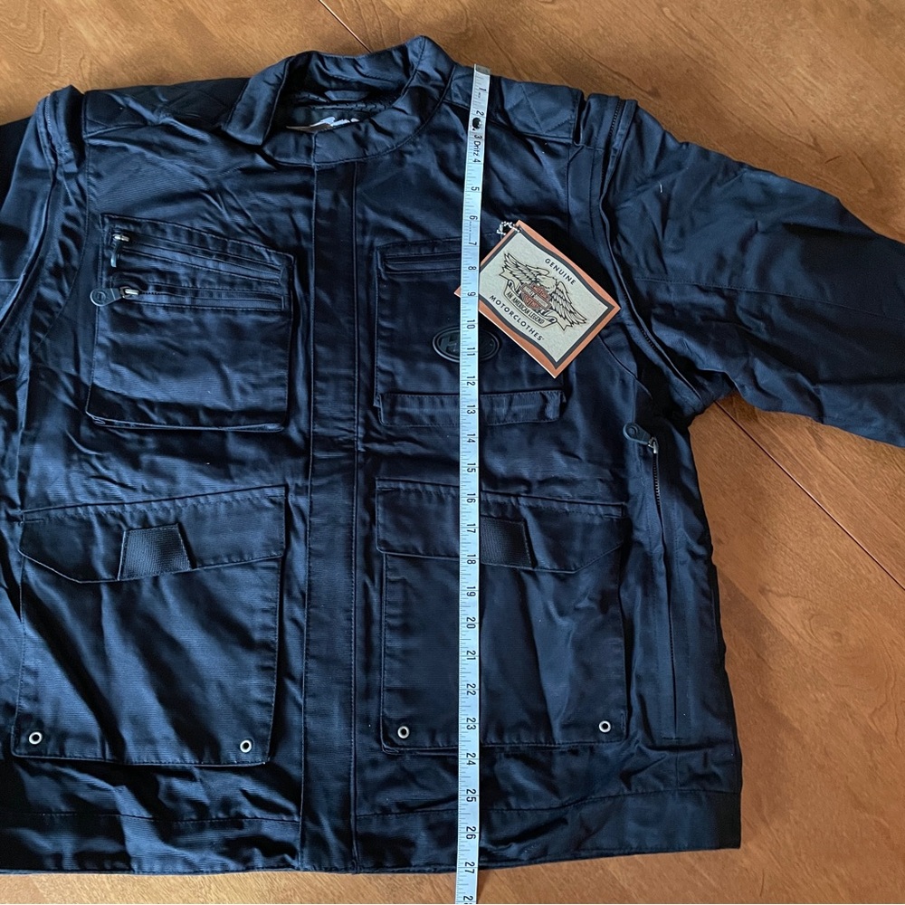Harley-Davidson Black Shadow Nylon Jacket / Vest , NEW, Mens XL 97087-02VM/002L - Picture 11 of 12
